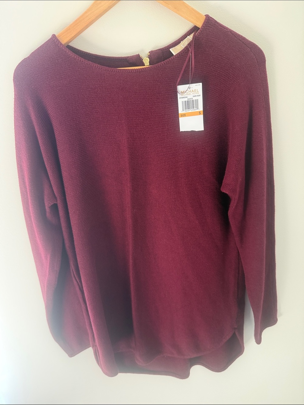 MICHAEL Michael Kors Burgundy Crewneck Sweater